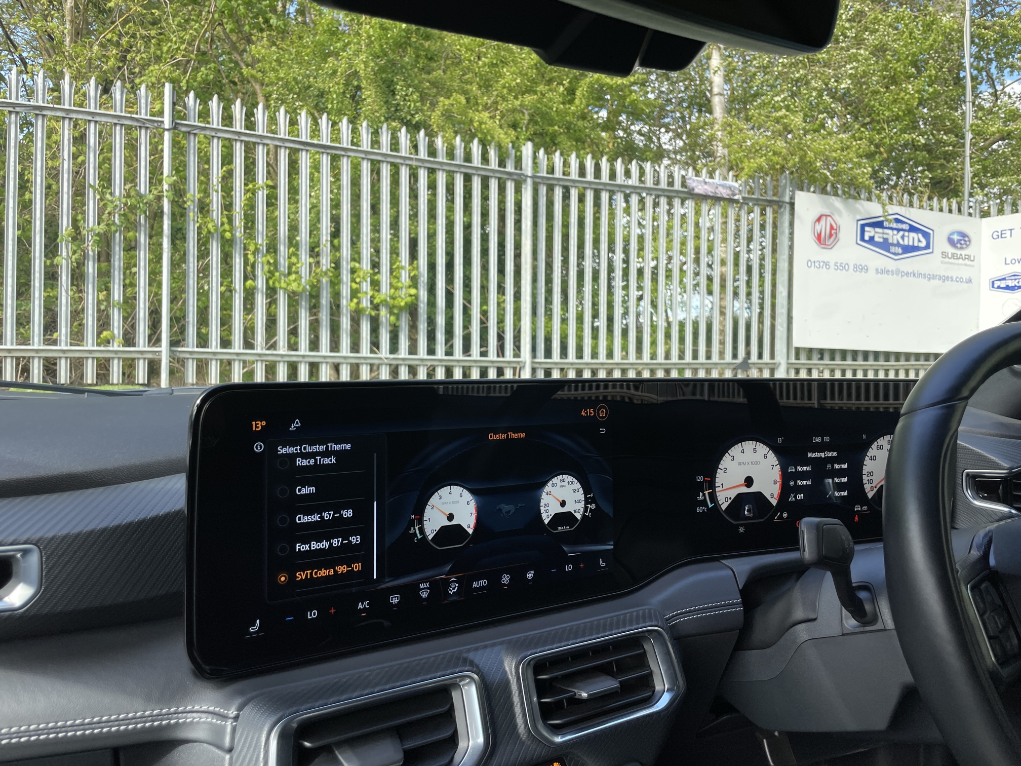 Mustang retro digital dash technology